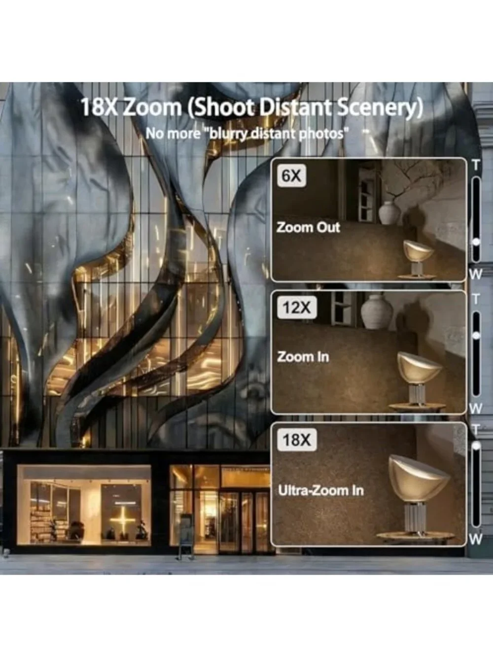 5K Digital Camera for Photography, 18X Zoom, 64GB Storage, UHD Dual Lens